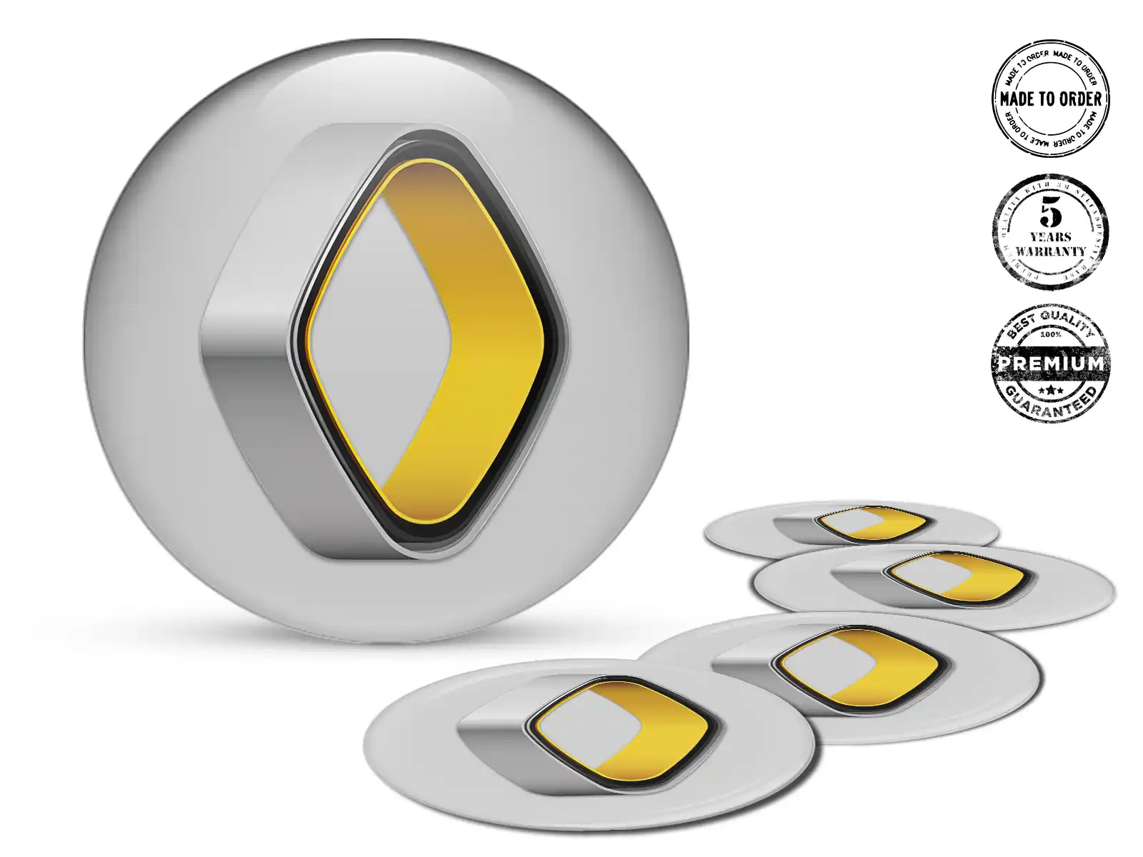 Renault Rademblem Ausgabe Hochwertiges Dome-Design